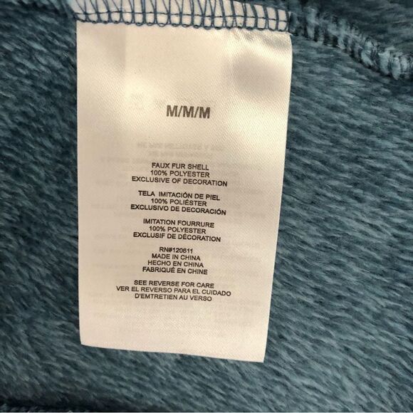 Stoic Women’s Quarter Teal Full Zip Fleece Pullover Sz M - Picture 7 of 11